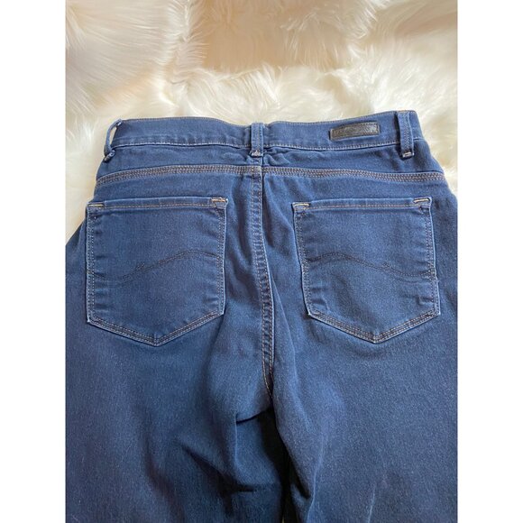 Lee Womens Denim Blue Jeans Petite 6 Easy Fit Medium Wash Preppy Classicore - Picture 6 of 13